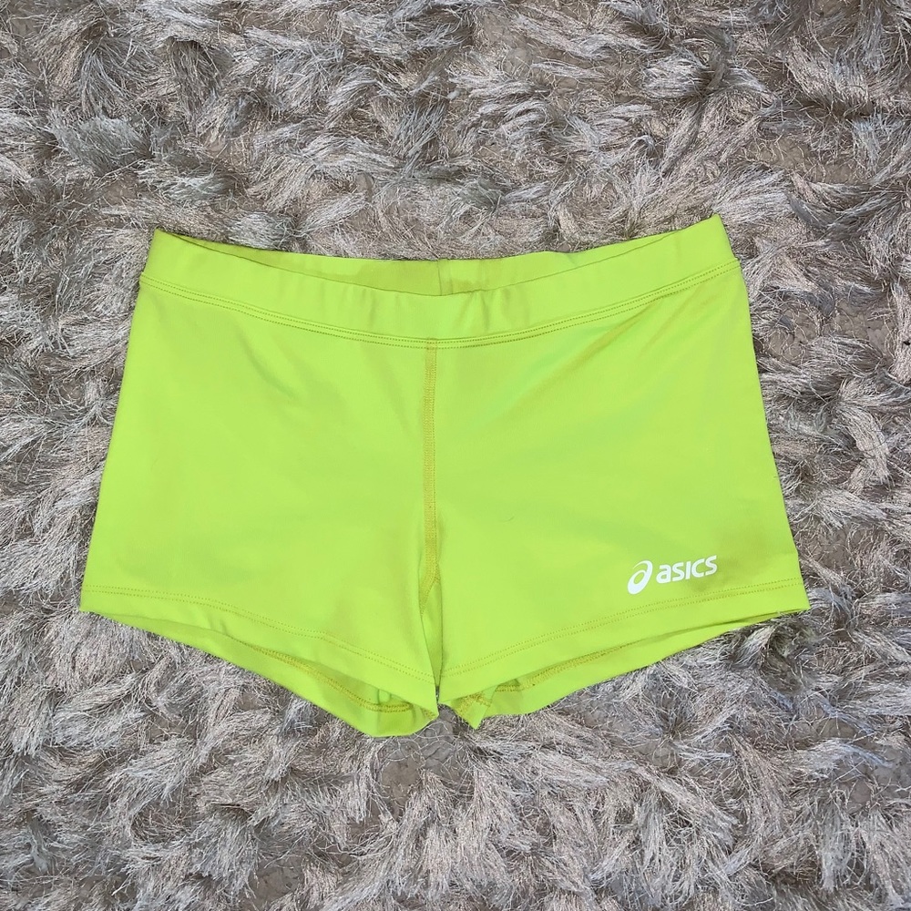 Neon Yellow Spandex Shorts